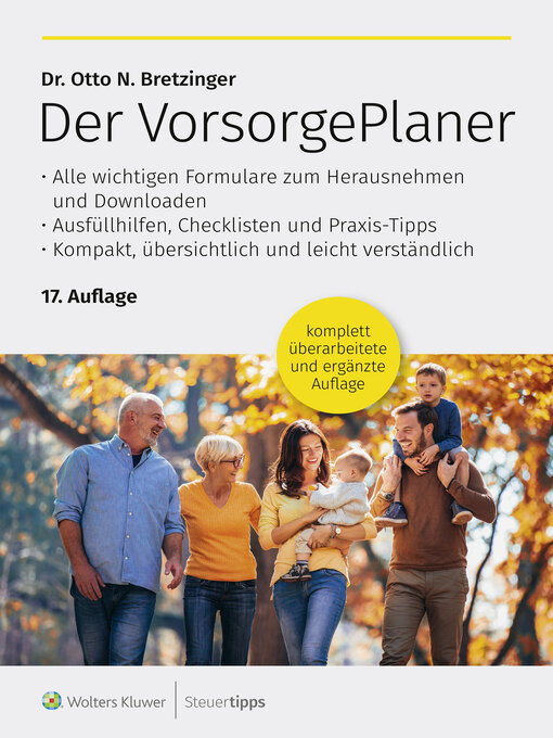 Title details for Der VorsorgePlaner by Otto N. Bretzinger - Available